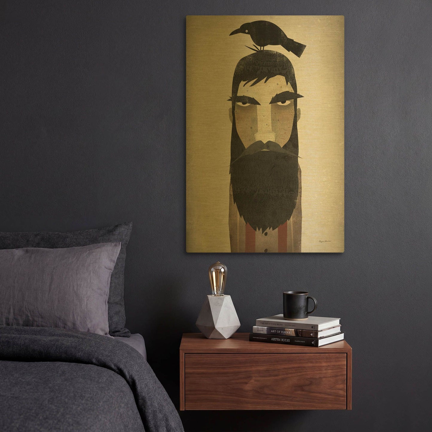 'Lumberjack Crop' By Ryan Fowler Gold Metal Wall Art