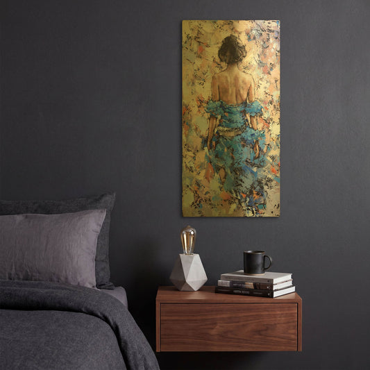 'Provence 2' By Alexander Gunin Gold Metal Wall Art