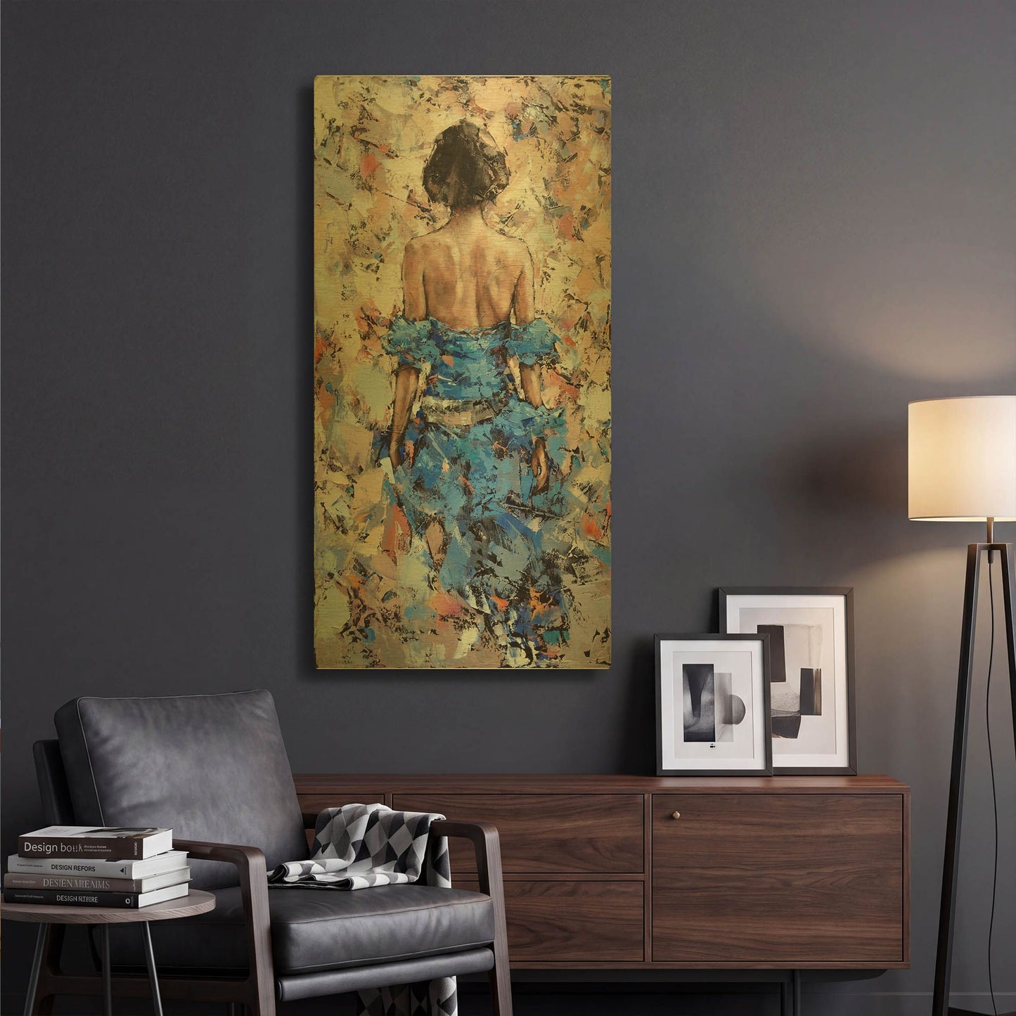 'Provence 2' By Alexander Gunin Gold Metal Wall Art
