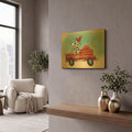 'K9 Fire Department 2' By Ryan Fowler Gold Metal Wall Art