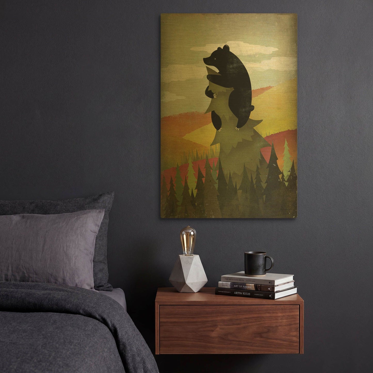 'Leaf Peeper No Words' By Ryan Fowler Gold Metal Wall Art