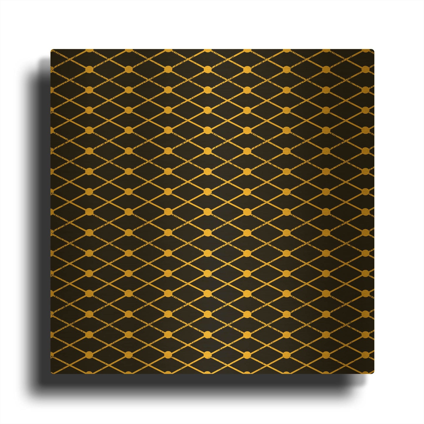 'Nutcracker Pattern Bright III' By Ryan Fowler Gold Metal Wall Art