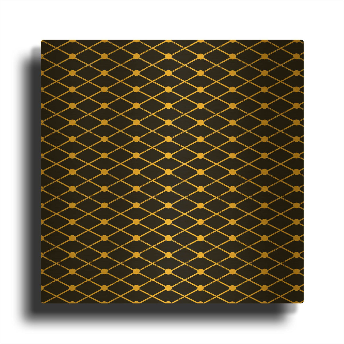 'Nutcracker Pattern Bright III' By Ryan Fowler Gold Metal Wall Art