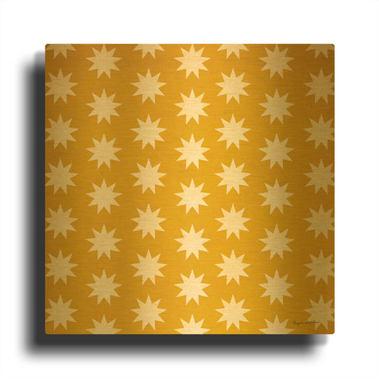 'Nutcracker Pattern Bright IV' By Ryan Fowler Gold Metal Wall Art