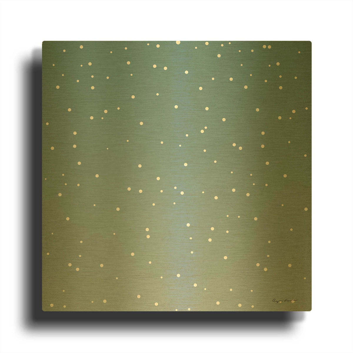 'Nutcracker Pattern Bright V' By Ryan Fowler Gold Metal Wall Art