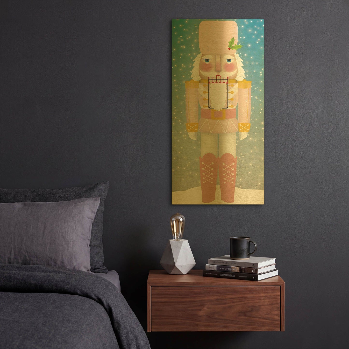 'Nutcracker I Blush' By Ryan Fowler Gold Metal Wall Art