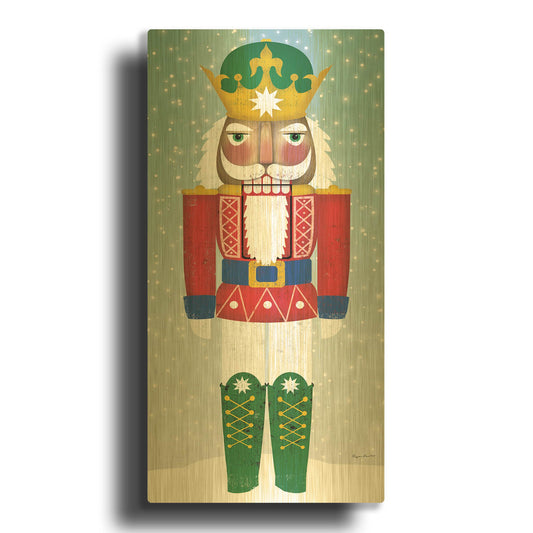 'Joyful Nutcracker III' By Ryan Fowler Gold Metal Wall Art