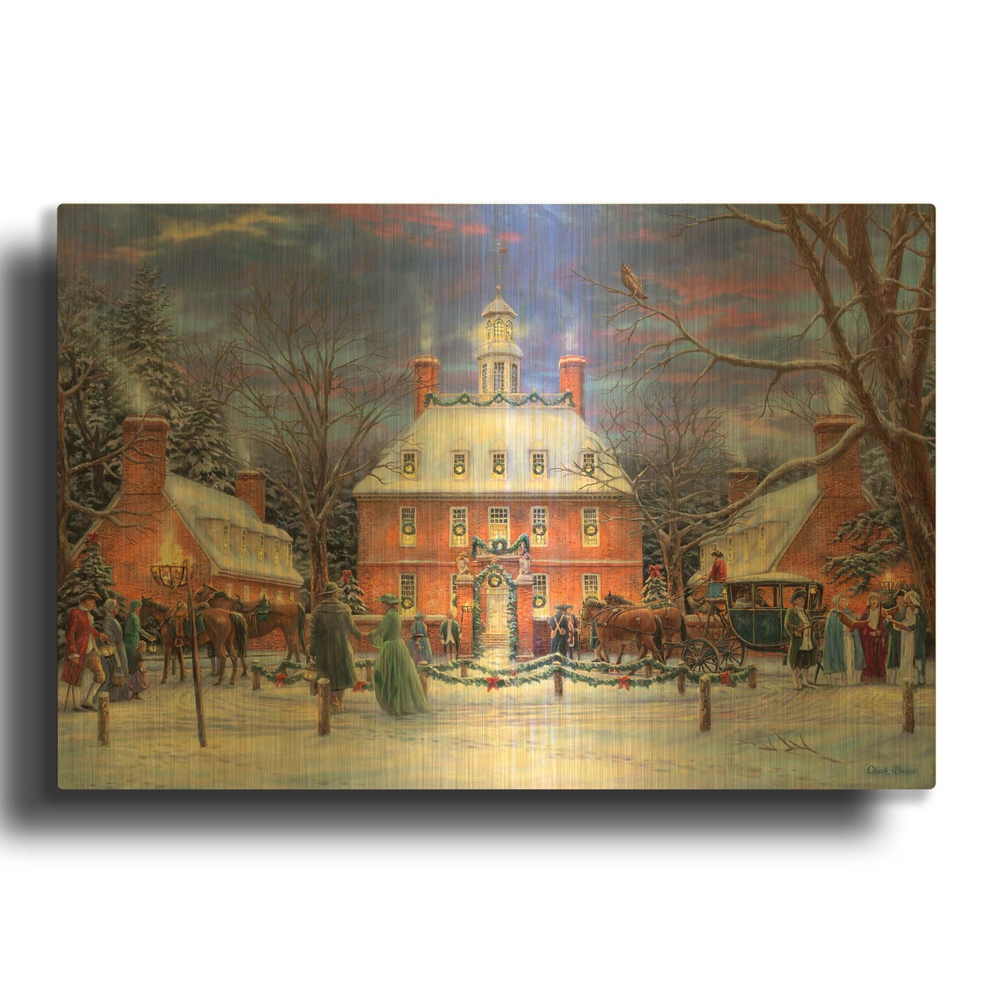 'The Governor' By Chuck Pinson Gold Metal Wall Art