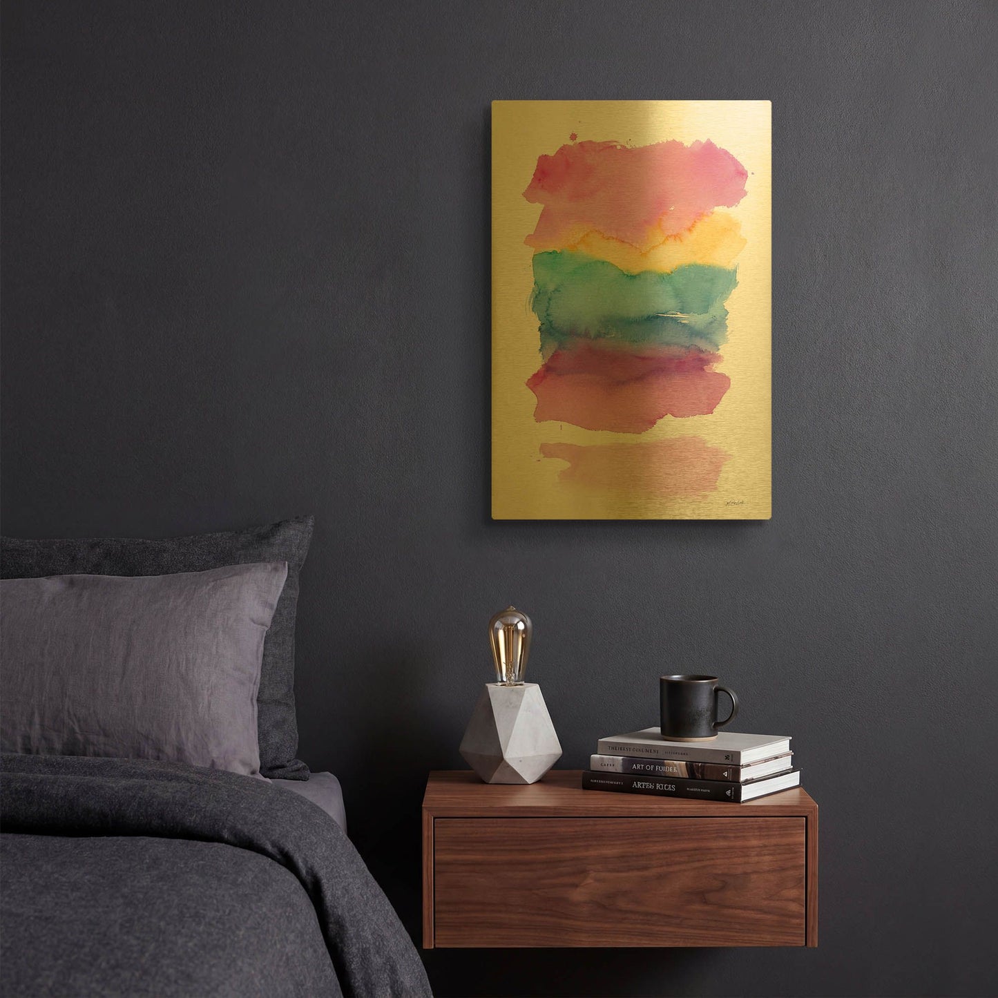 'Miami Crop' By Mike Schick Gold Metal Wall Art