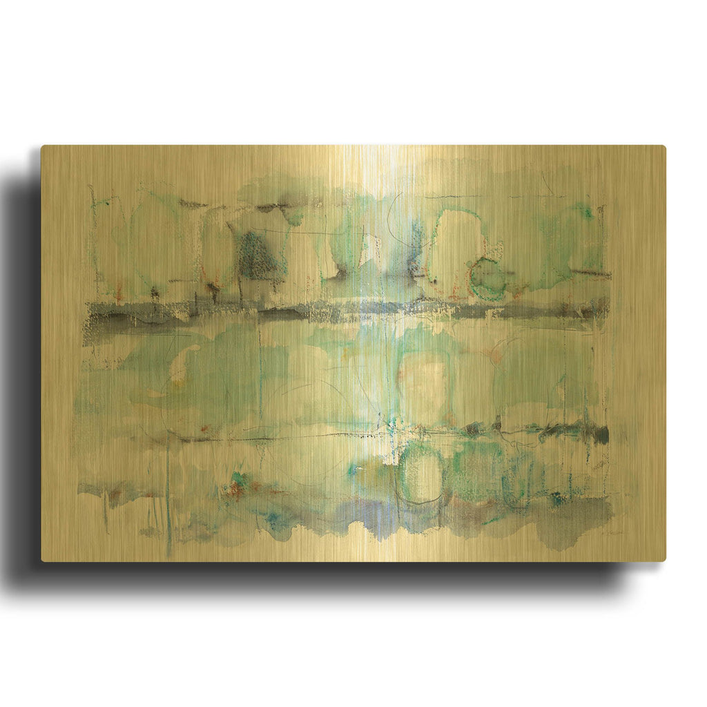 'North Shore Crop' By Mike Schick Gold Metal Wall Art