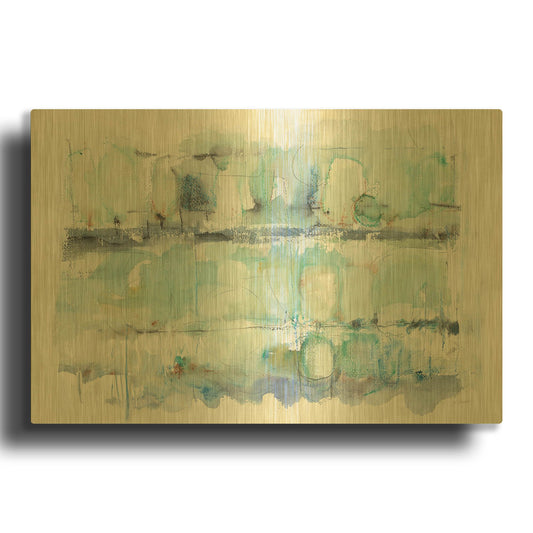 'North Shore Crop' By Mike Schick Gold Metal Wall Art