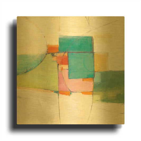 'Aero' By Mike Schick Gold Metal Wall Art