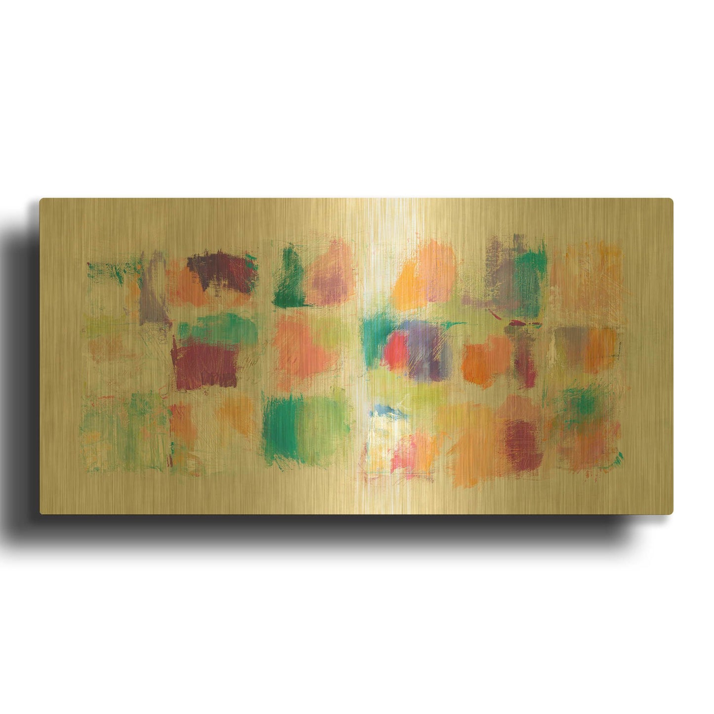 'Popsicles Horizontal' By Mike Schick Gold Metal Wall Art
