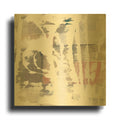 'White Out Crop' By Mike Schick Gold Metal Wall Art