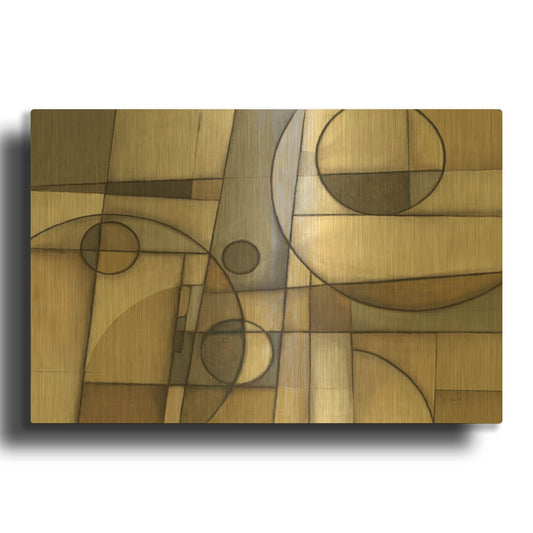 'Mythology Neutral' By Mike Schick Gold Metal Wall Art
