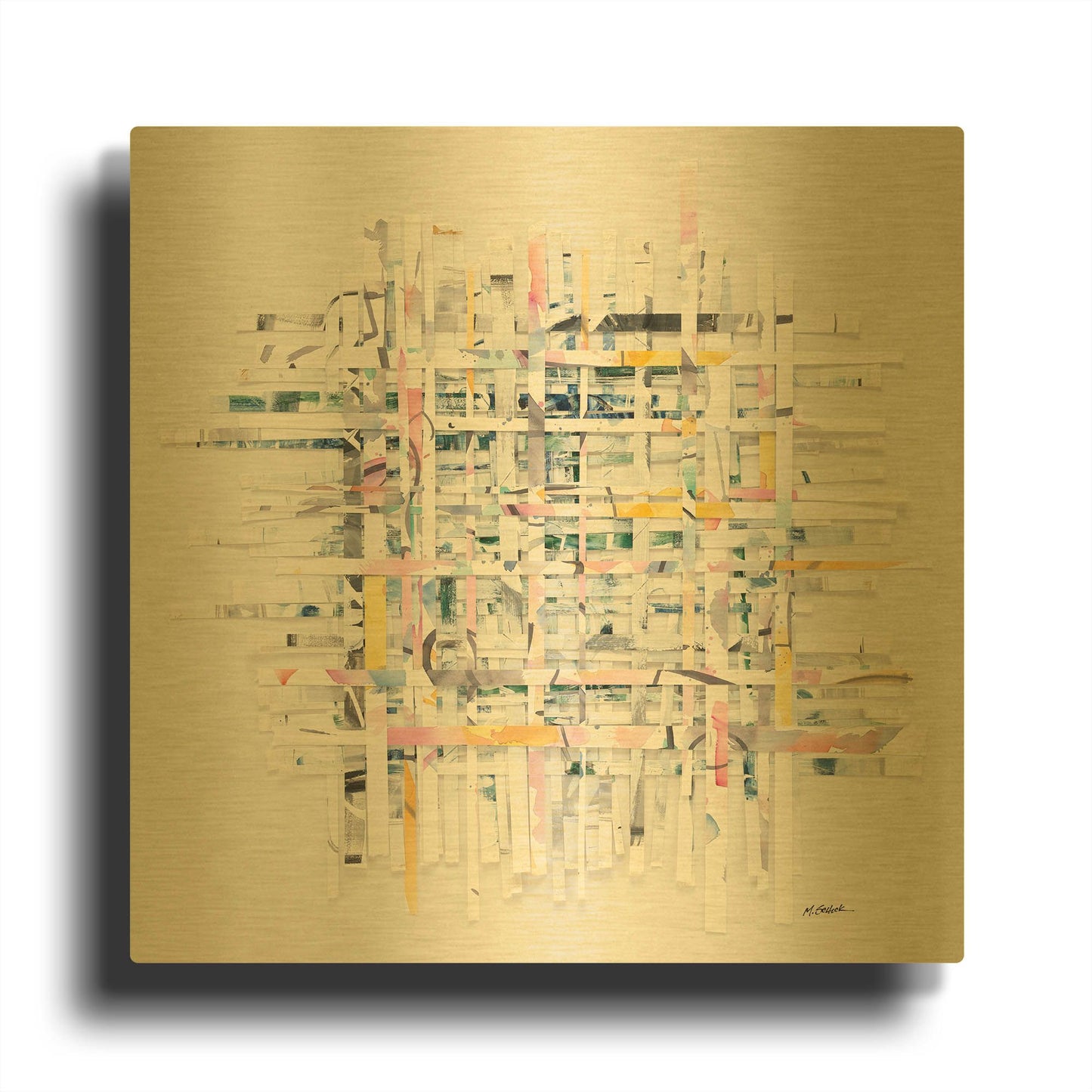 'New Morning' By Mike Schick Gold Metal Wall Art
