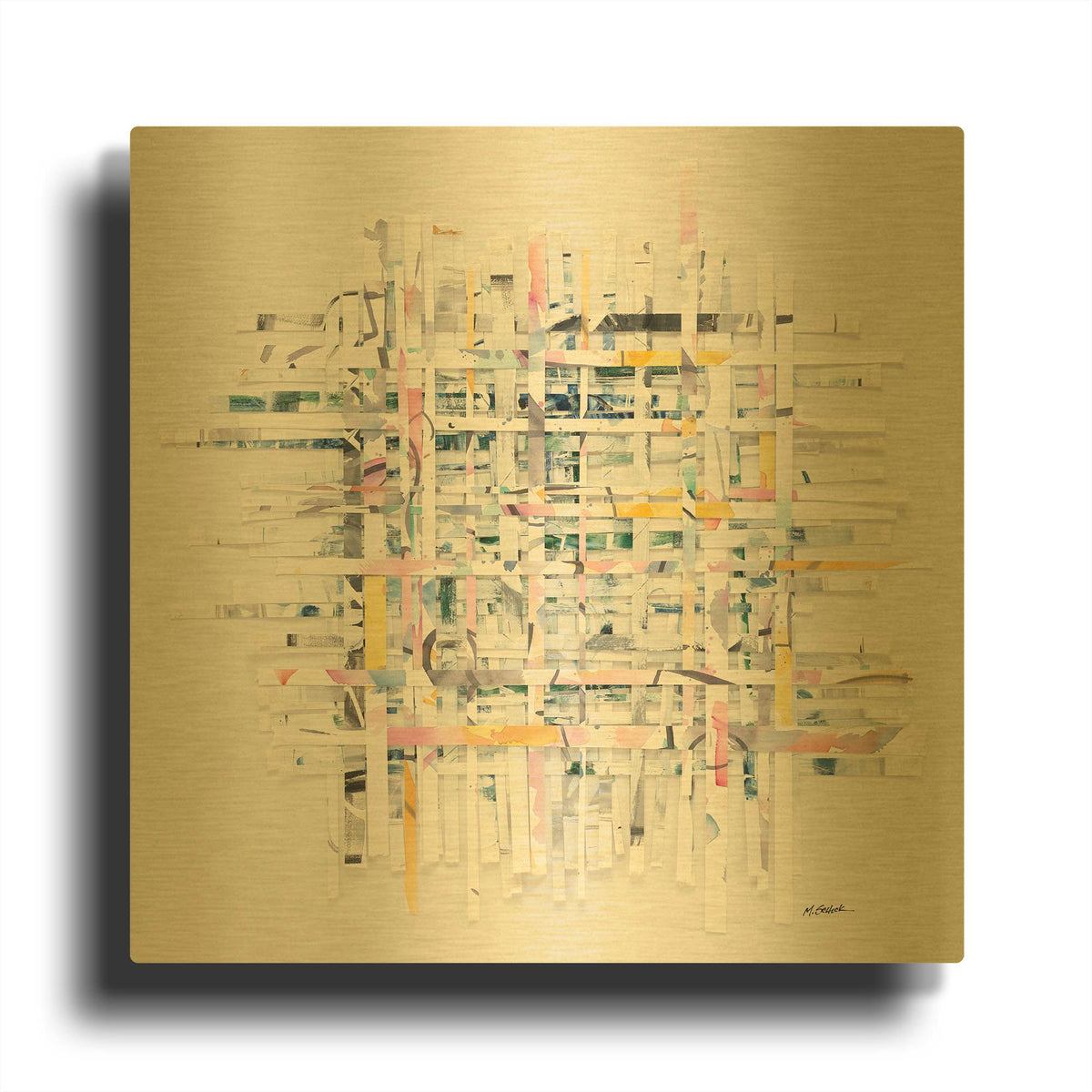 'New Morning' By Mike Schick Gold Metal Wall Art