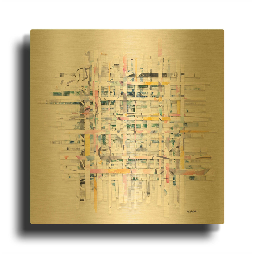 'New Morning' By Mike Schick Gold Metal Wall Art