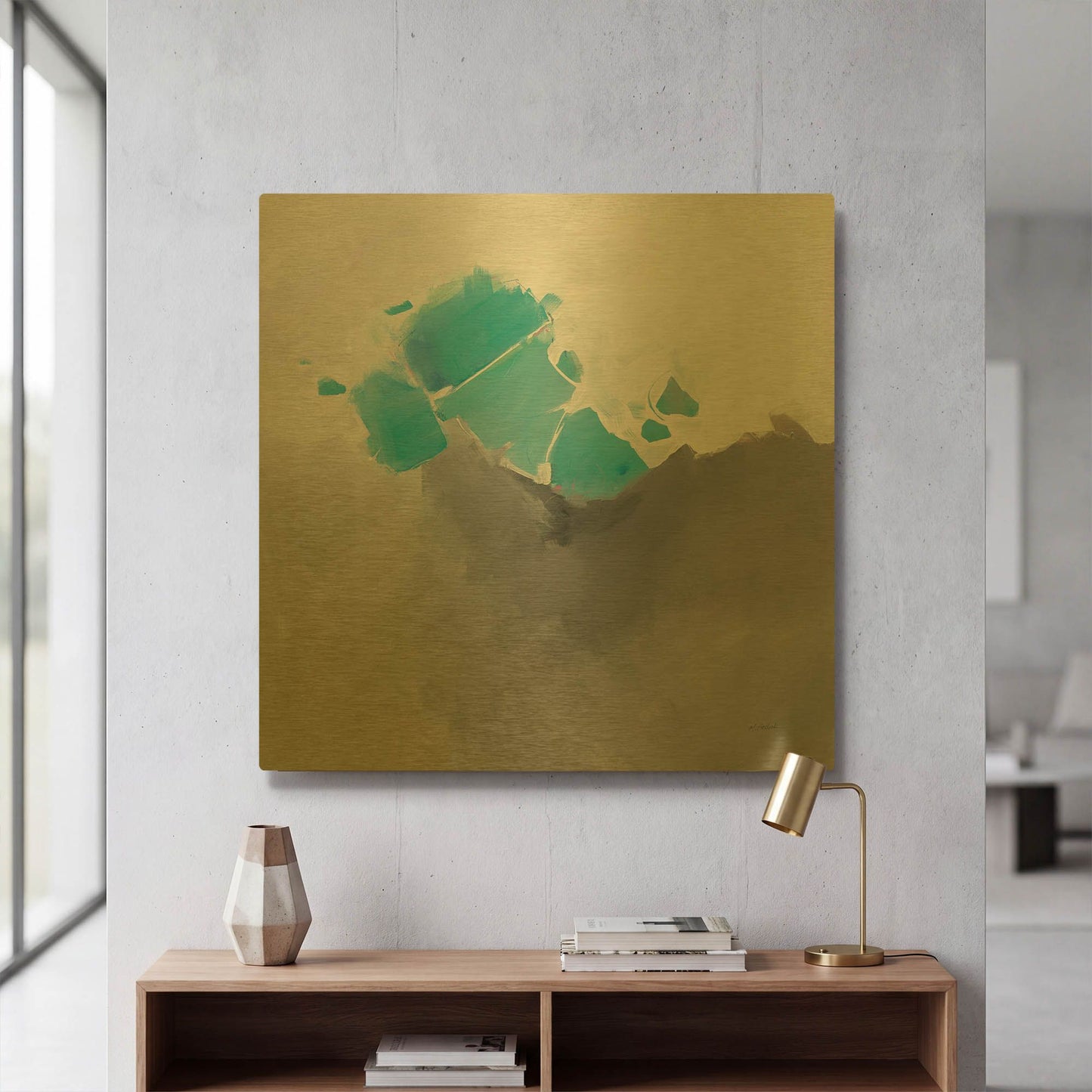 'Last Light' By Mike Schick Gold Metal Wall Art
