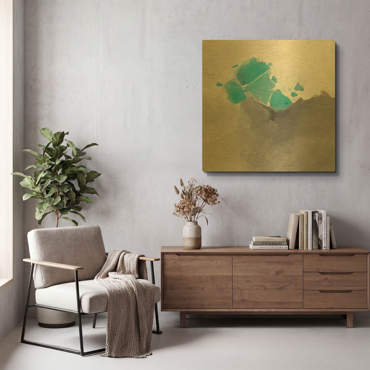 'Last Light' By Mike Schick Gold Metal Wall Art
