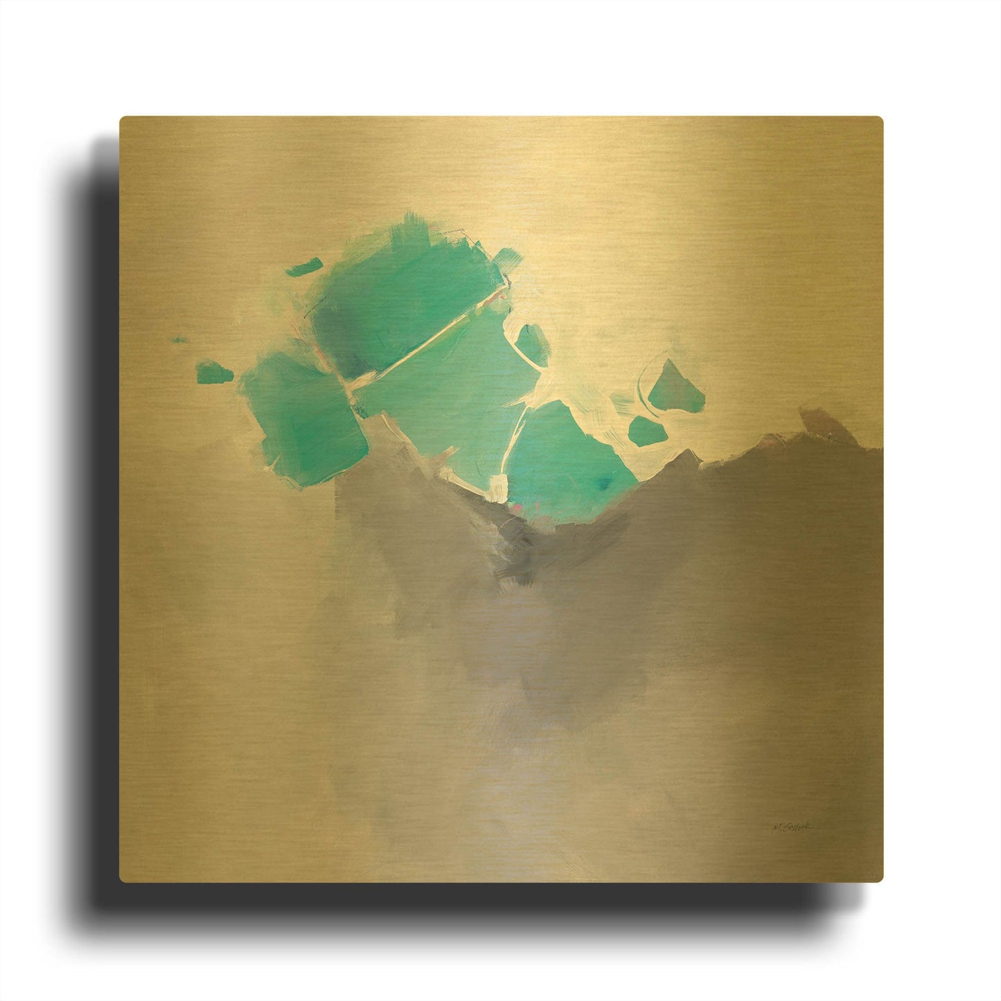 'Last Light' By Mike Schick Gold Metal Wall Art
