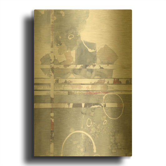 'Inbound Traffic' By Mike Schick Gold Metal Wall Art