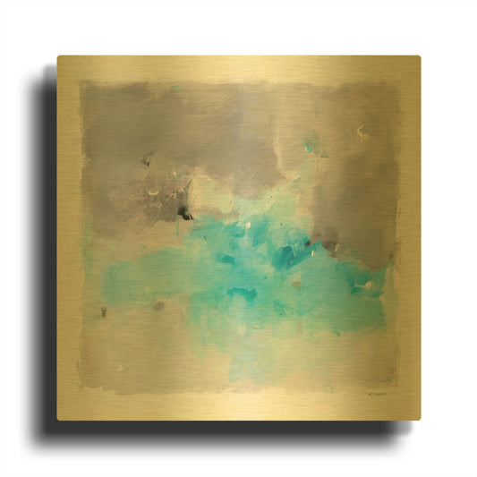 'Spring Chase' By Mike Schick Gold Metal Wall Art