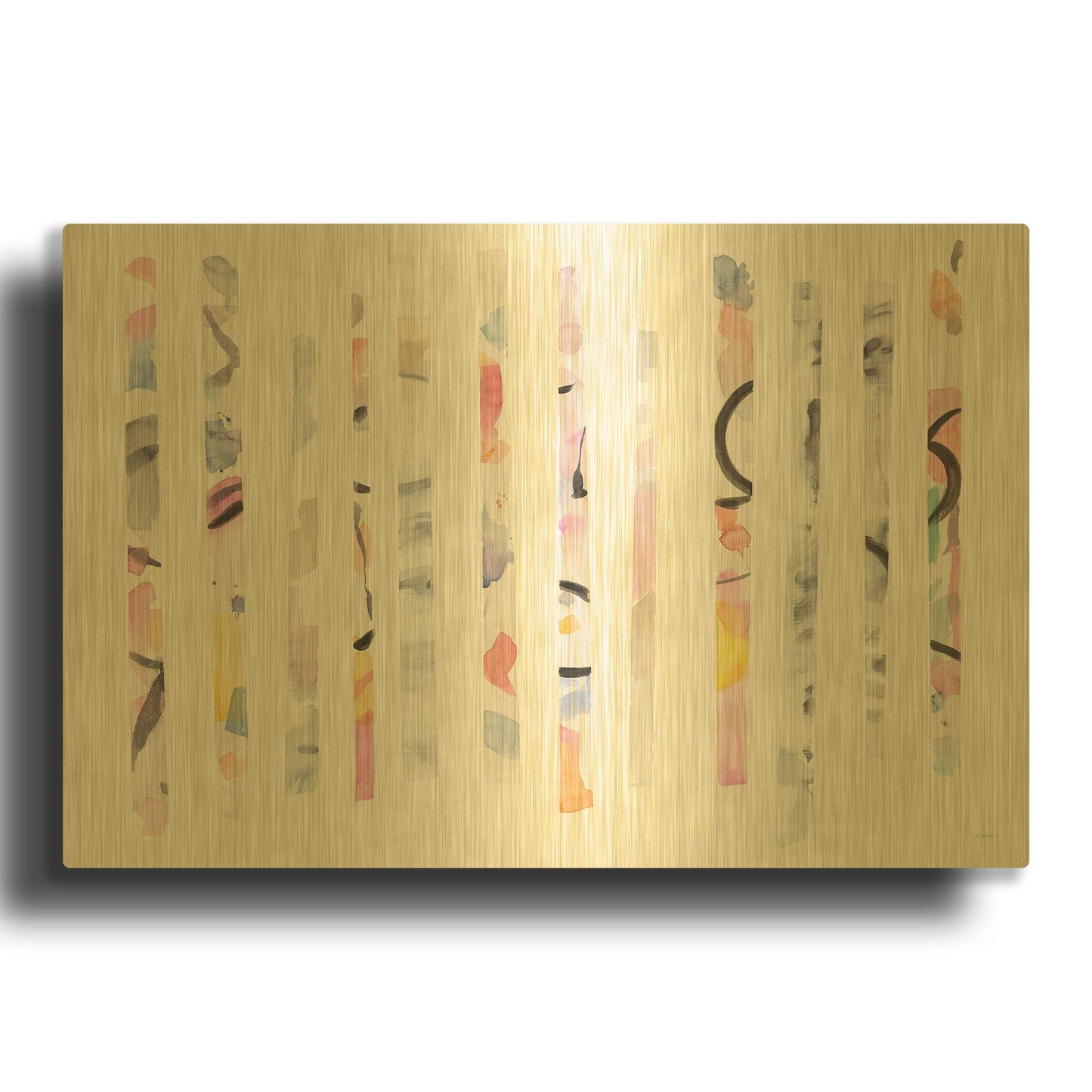 'Candy Bars' By Mike Schick Gold Metal Wall Art