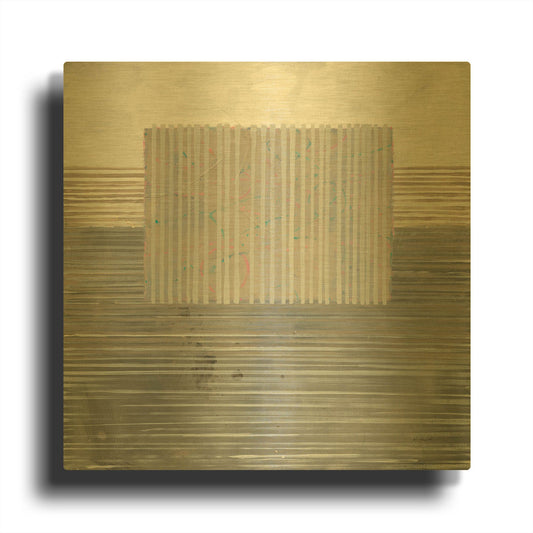 'Layers Of Reality' By Mike Schick Gold Metal Wall Art