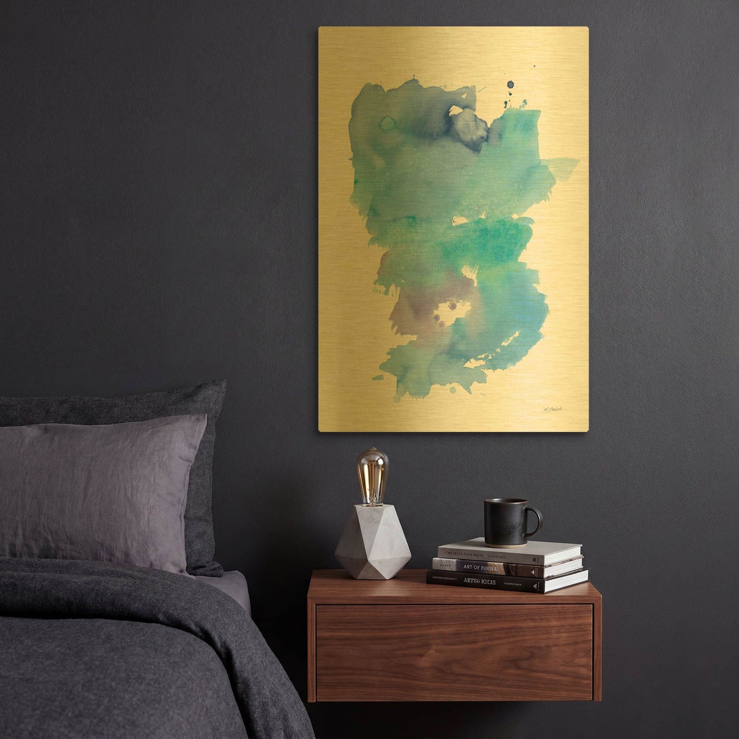 'Dreamland' By Mike Schick Gold Metal Wall Art