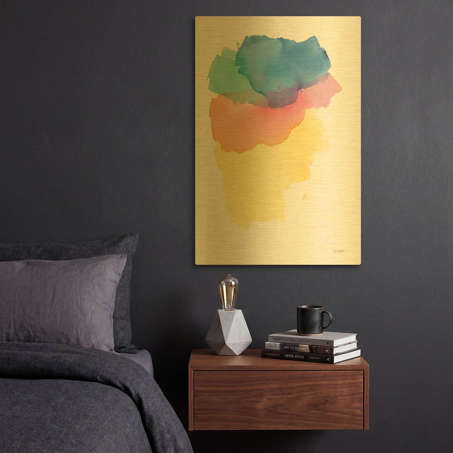 'Aurora' By Mike Schick Gold Metal Wall Art