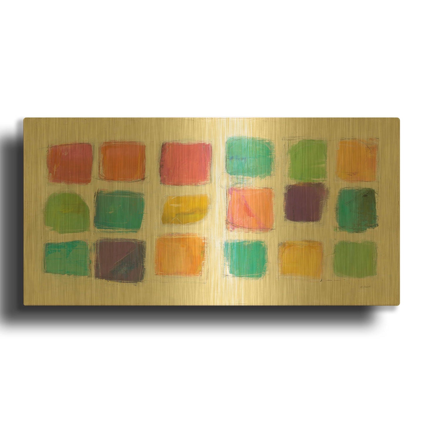 'Tutti Fruitti' By Mike Schick Gold Metal Wall Art