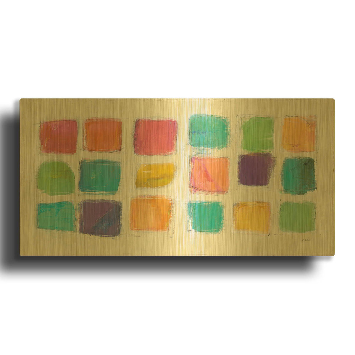 'Tutti Fruitti' By Mike Schick Gold Metal Wall Art