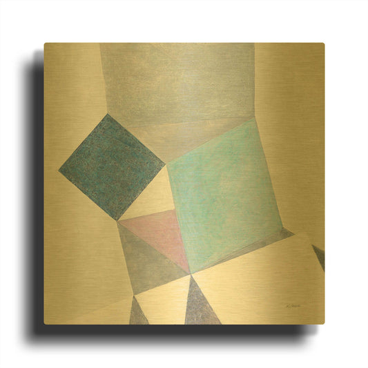 'Paper Cut' By Mike Schick Gold Metal Wall Art