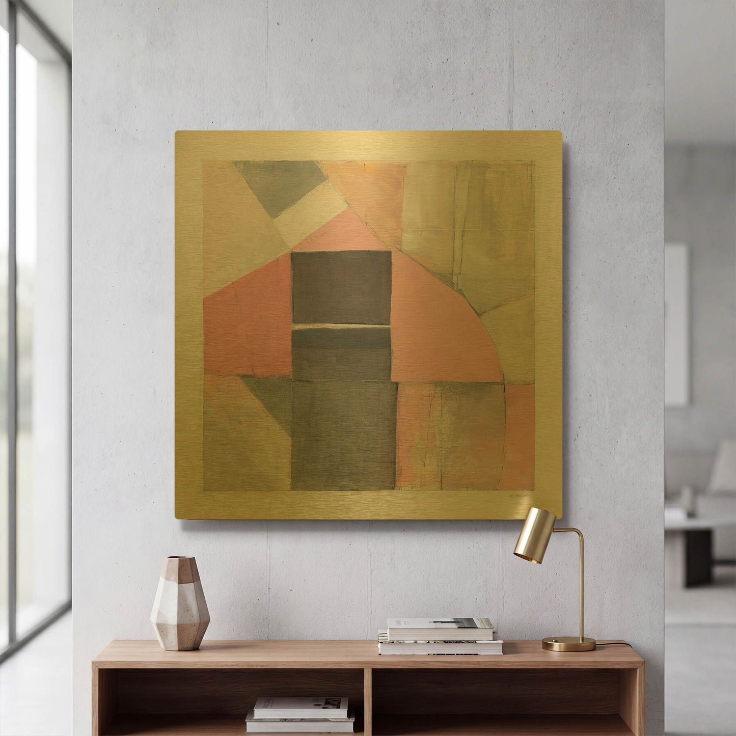 'Blushing Bride' By Mike Schick Gold Metal Wall Art