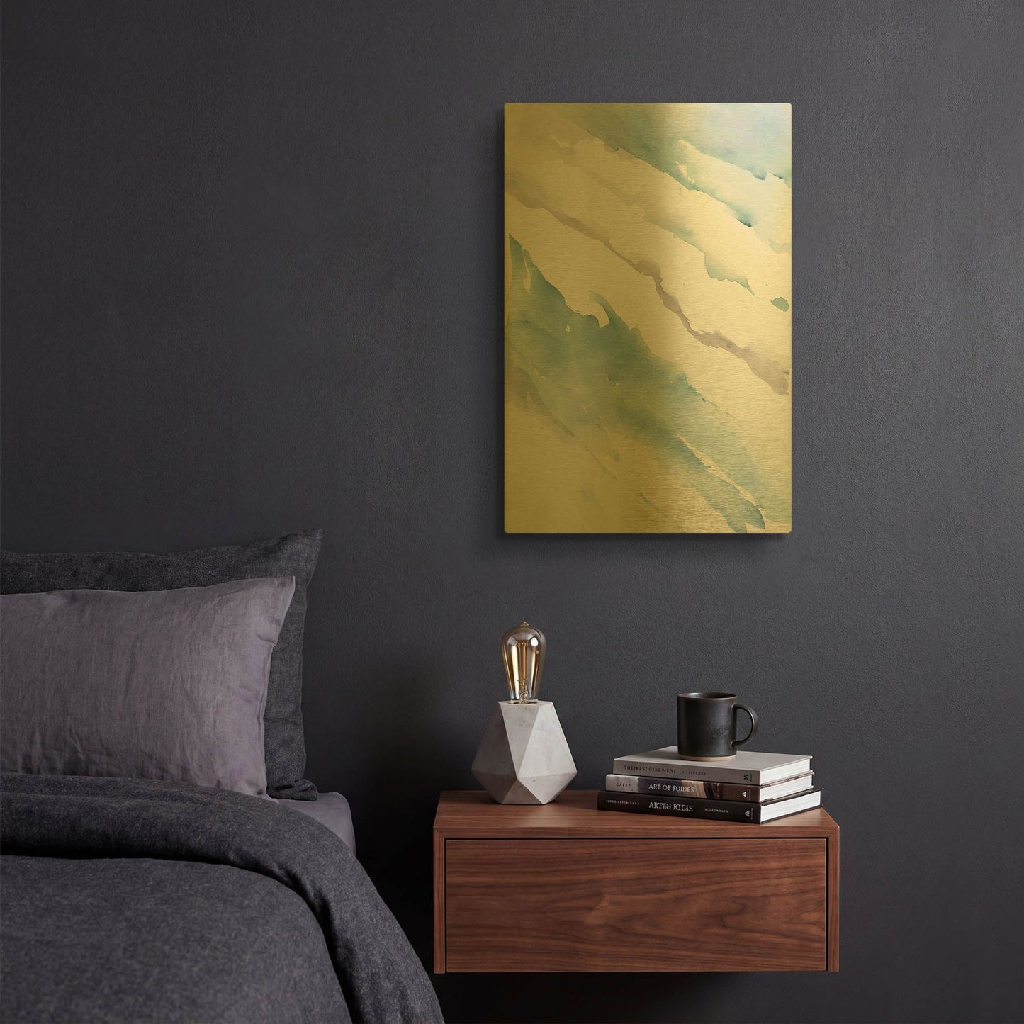 'Drift' By Mike Schick Gold Metal Wall Art
