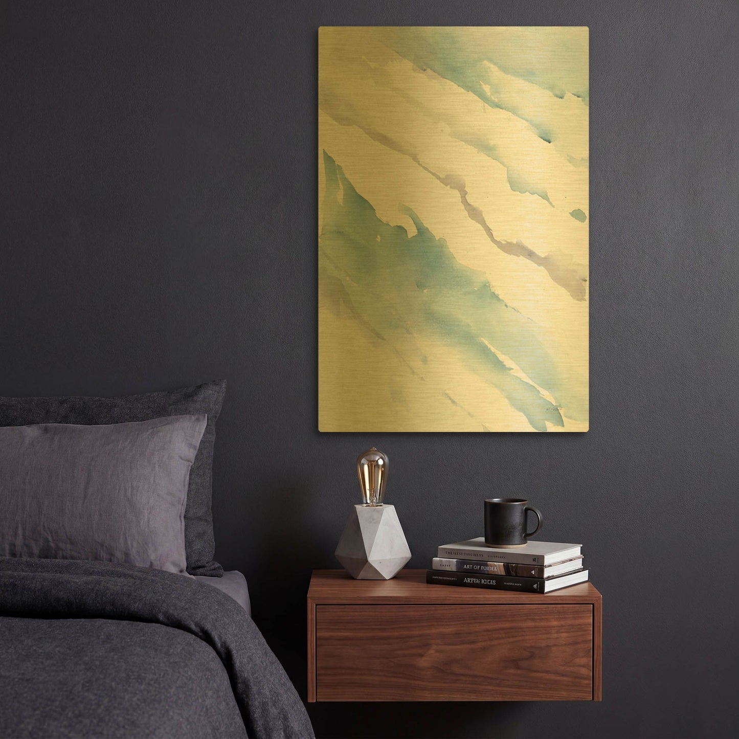 'Drift' By Mike Schick Gold Metal Wall Art