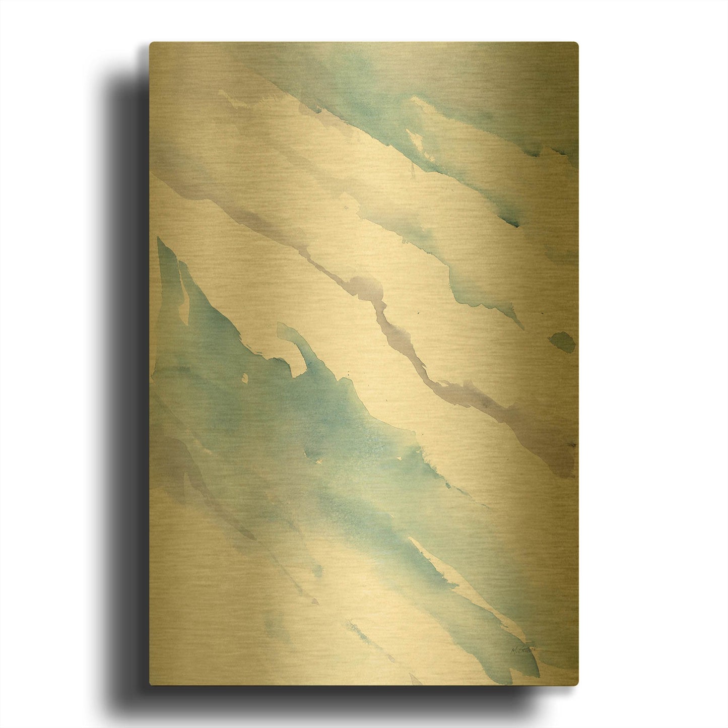 'Drift' By Mike Schick Gold Metal Wall Art