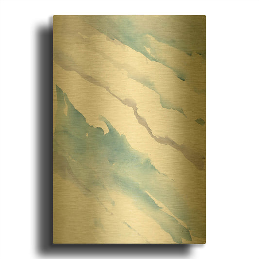 'Drift' By Mike Schick Gold Metal Wall Art