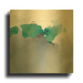 'Dark To Light Peacock' By Mike Schick Gold Metal Wall Art
