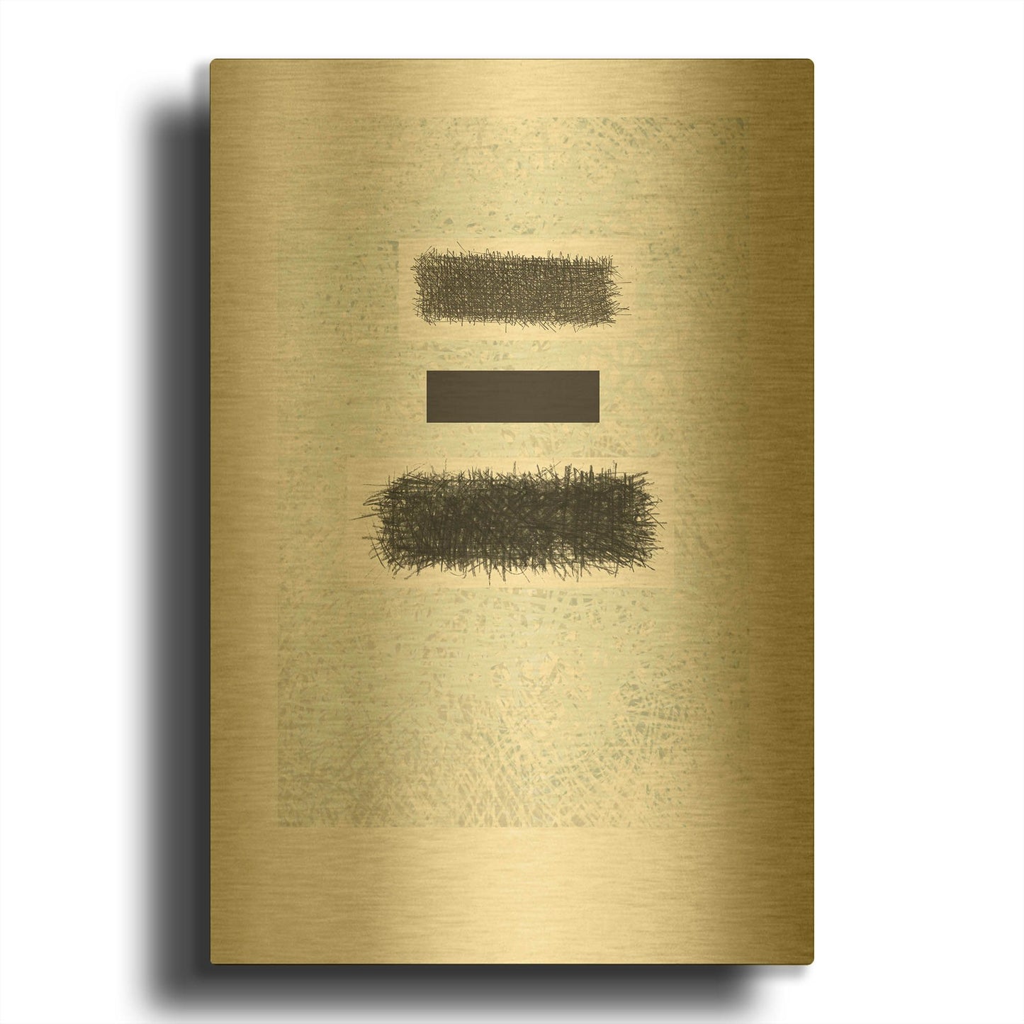 'Blackout' By Mike Schick Gold Metal Wall Art