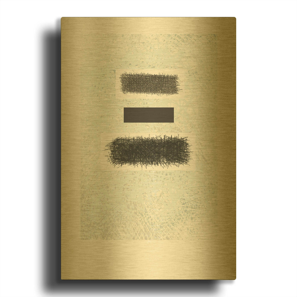 'Blackout' By Mike Schick Gold Metal Wall Art