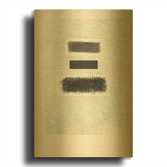 'Blackout' By Mike Schick Gold Metal Wall Art