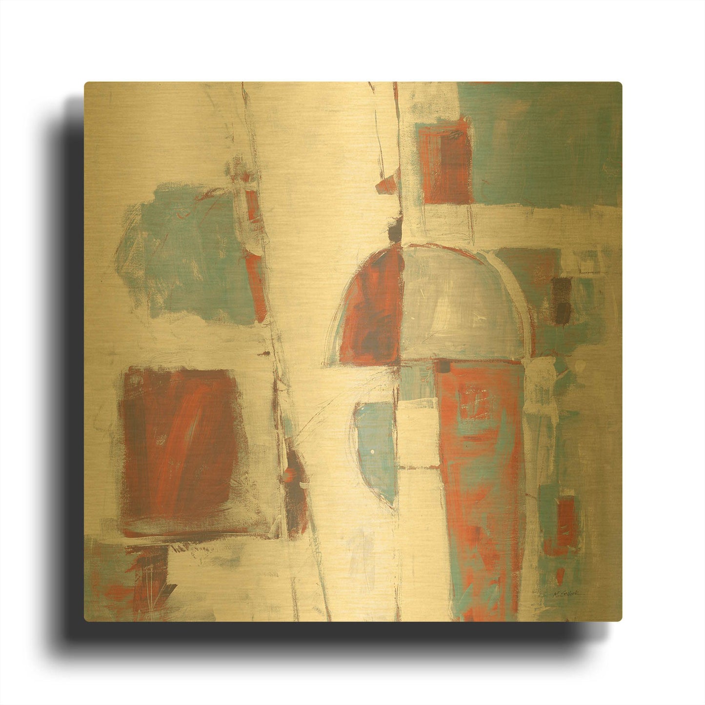 'Down To The Street Cool' By Mike Schick Gold Metal Wall Art