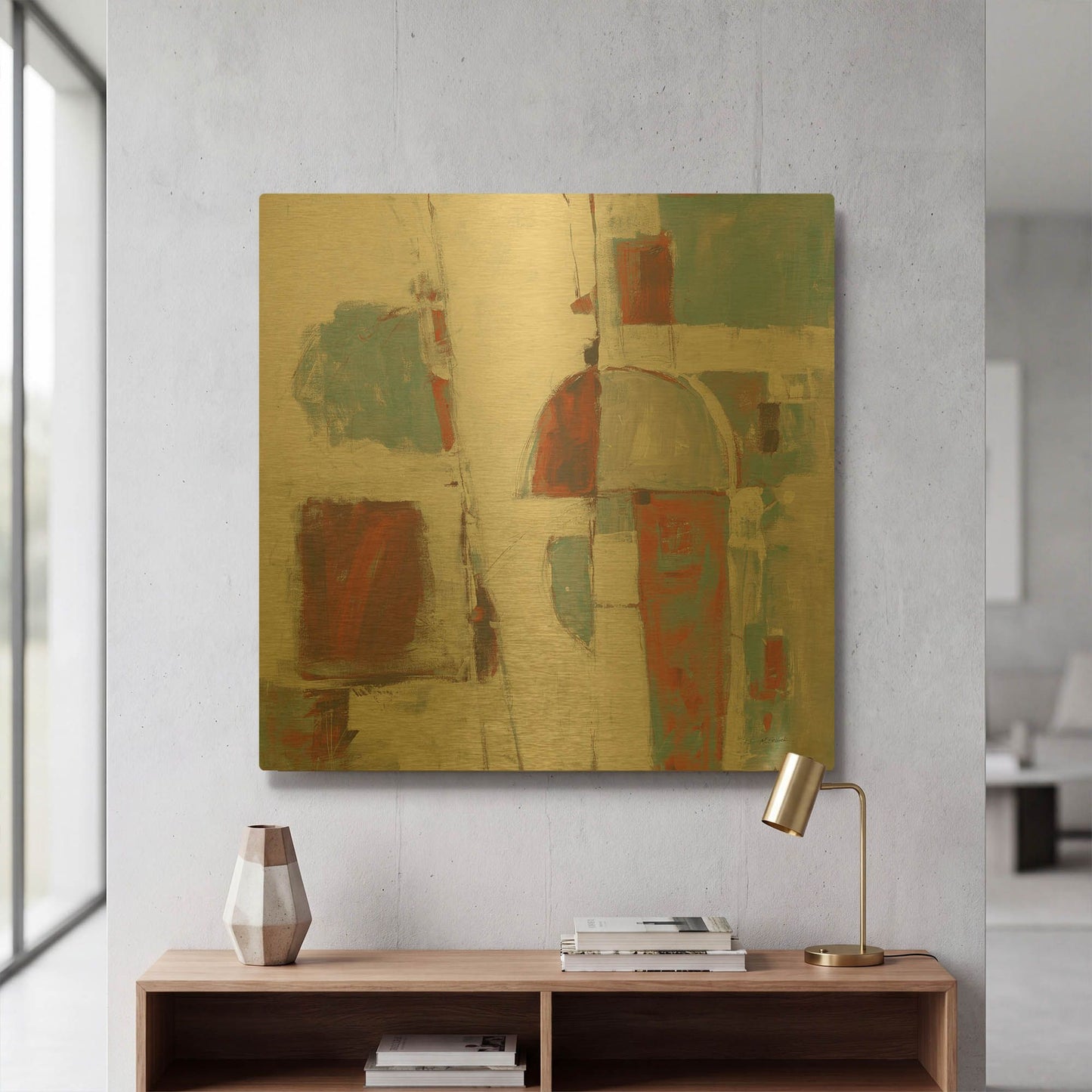 'Down To The Street Cool' By Mike Schick Gold Metal Wall Art