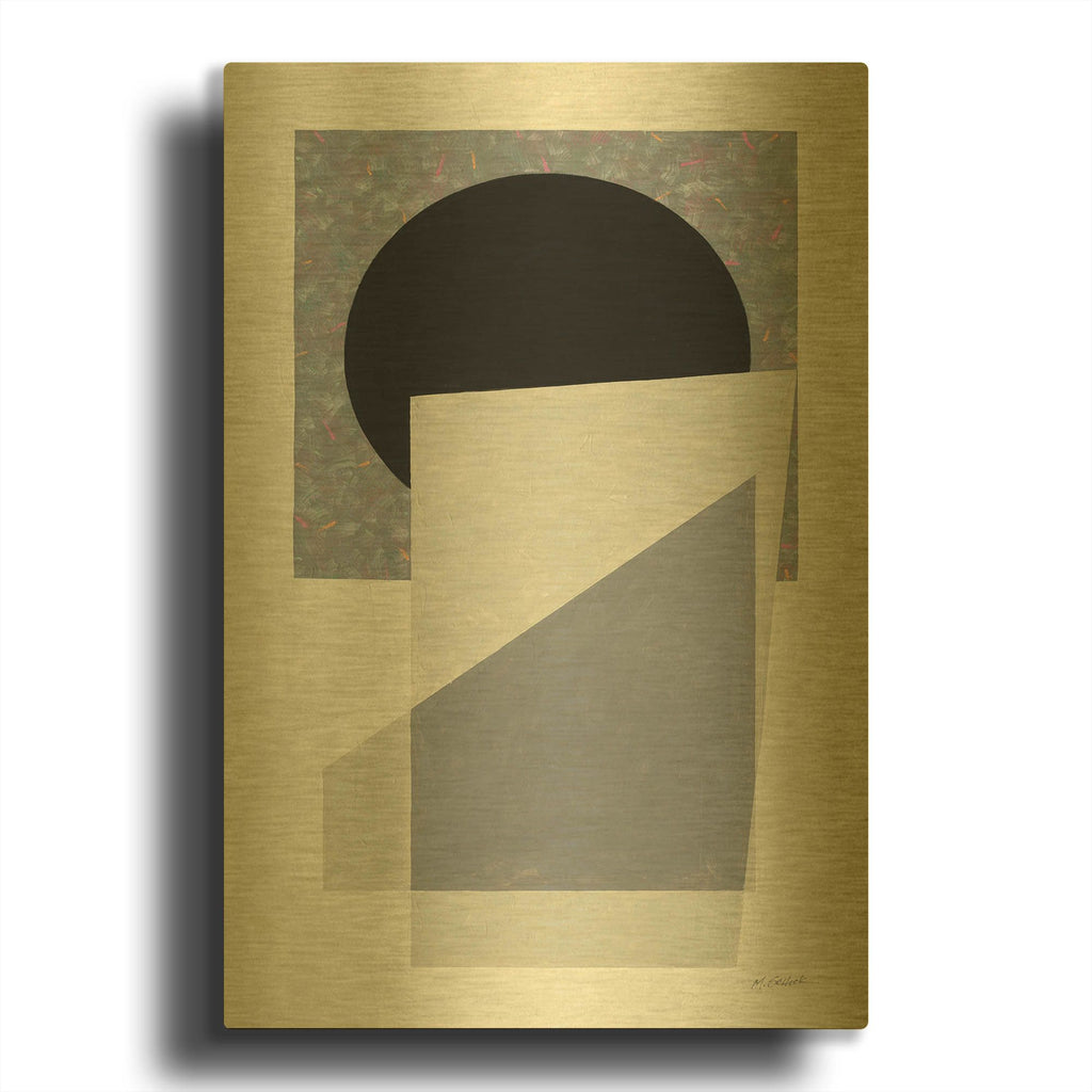 'Full Moon I' By Mike Schick Gold Metal Wall Art