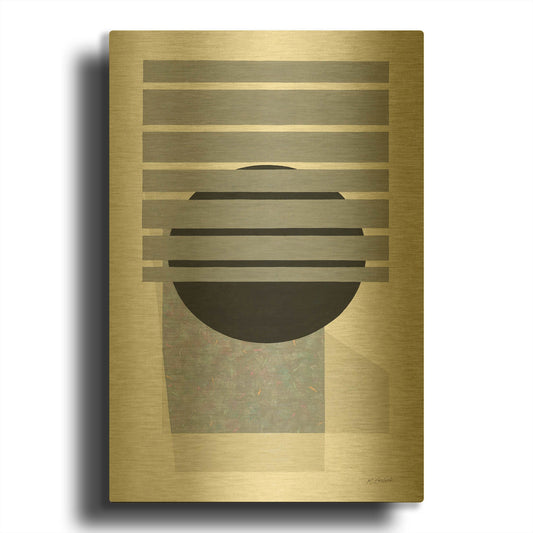 'Full Moon II' By Mike Schick Gold Metal Wall Art