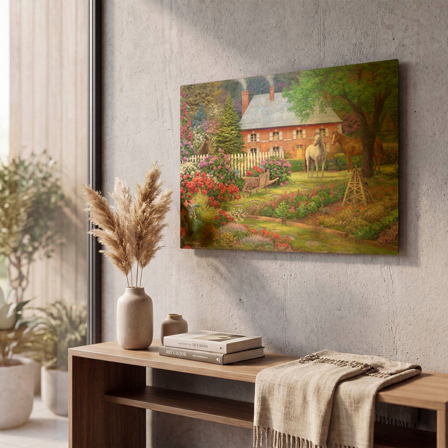 'The Sweet Garden' By Chuck Pinson Gold Metal Wall Art