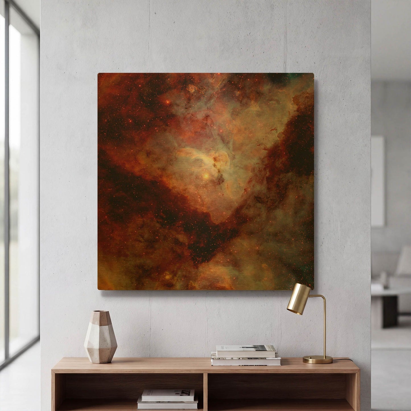 'Dark Nebulae' By NASA Space Photos Gold Metal Wall Art