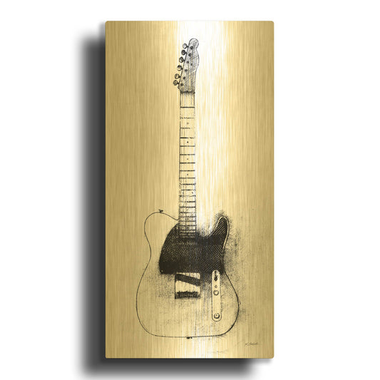 'Garage Band I' By Mike Schick Gold Metal Wall Art